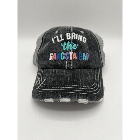Trucker Cap Adjustable Gangsta Rap Mesh Hat - Picture 1 of 9